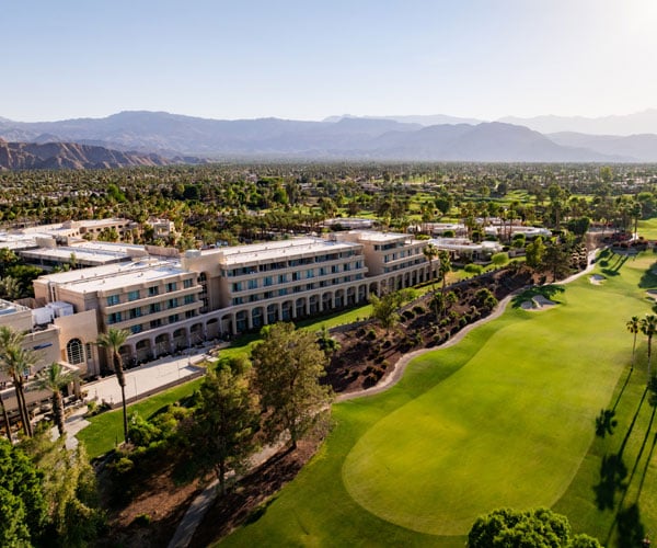 Indian Wells Golf Course Hole next to resort
