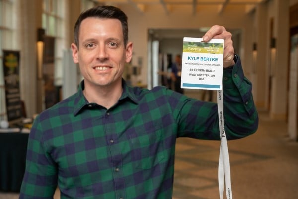 Man getting his registration badge at GWMS